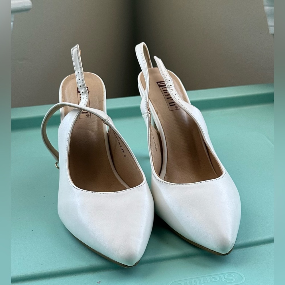 Didifu Women's Shoes White Size 6 High Heels 4”